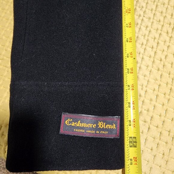 Harve Benard Coat Wool Blend Longline Black Front Cozy Warm lightweight Size 18 - Picture 11 of 11